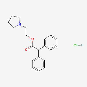 2-Pyrrolidin-1-ylethyl 2,2-diphenylacetate;hydrochloride