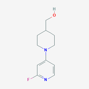 molecular formula C11H15FN2O B1474603 [1-(2-Fluoropyridin-4-yl)piperidin-4-yl]methanol CAS No. 1566239-06-2