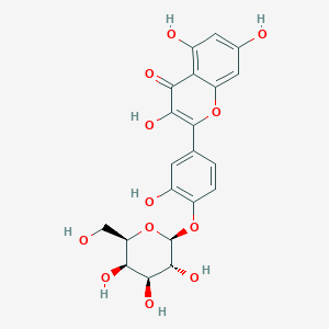 molecular formula C21H20O12 B14746036 Quercetin 4'-O-galactoside 