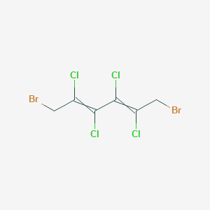 molecular formula C6H4Br2Cl4 B14746045 1,6-Dibromo-2,3,4,5-tetrachlorohexa-2,4-diene CAS No. 1725-72-0