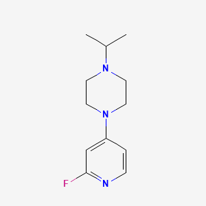 molecular formula C12H18FN3 B1474606 1-(2-Fluoropyridin-4-yl)-4-(propan-2-yl)piperazine CAS No. 1564679-50-0