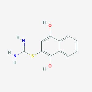 1,4-Dihydroxynaphthalen-2-yl carbamimidothioate