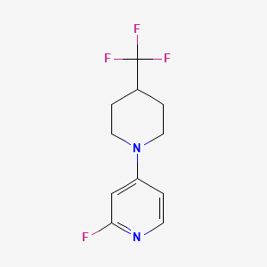 molecular formula C11H12F4N2 B1474608 2-Fluoro-4-[4-(trifluoromethyl)piperidin-1-yl]pyridine CAS No. 1912432-14-4