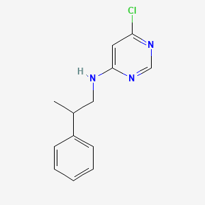 molecular formula C13H14ClN3 B1474610 6-氯-N-(2-苯基丙基)嘧啶-4-胺 CAS No. 1917448-87-3