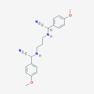 2-[3-[[Cyano-(4-methoxyphenyl)methyl]amino]propylamino]-2-(4-methoxyphenyl)acetonitrile