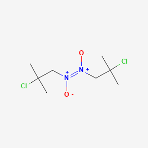 molecular formula C8H16Cl2N2O2 B14746144 (E)-(2-chloro-2-methylpropyl)-[(2-chloro-2-methylpropyl)-oxidoazaniumylidene]-oxidoazanium 