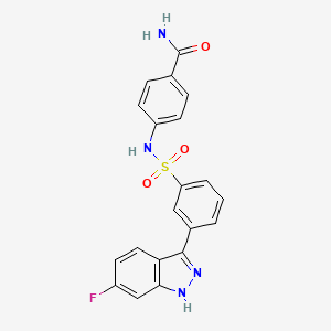 molecular formula C20H15FN4O3S B14746153 MEK4 inhibitor-2 