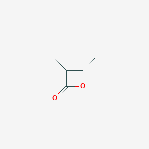 molecular formula C5H8O2 B14746167 3,4-Dimethyloxetan-2-one CAS No. 5402-54-0