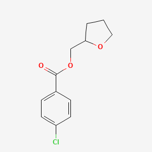 molecular formula C12H13ClO3 B14746170 Tetrahydro-2-furanylmethyl 4-chlorobenzoate CAS No. 4650-87-7