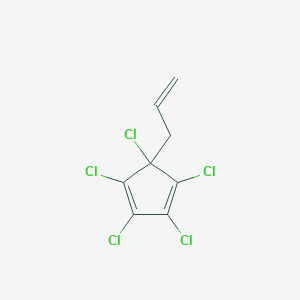 molecular formula C8H5Cl5 B14746176 Allyl pentachlorocyclopentadiene 