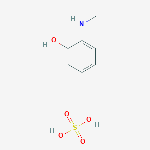 molecular formula C7H11NO5S B14746207 2-(methylamino)phenol;sulfuric acid CAS No. 611-11-0