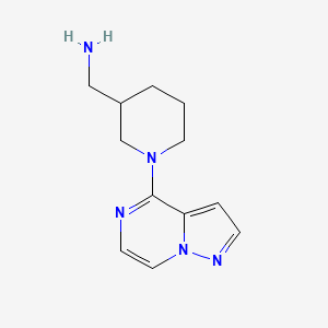 (1-(Pyrazolo[1,5-a]pyrazin-4-yl)piperidin-3-yl)methanamine