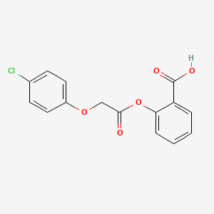 molecular formula C15H11ClO5 B14746225 Salicylic acid, (p-chlorophenoxy)acetate CAS No. 2225-15-2