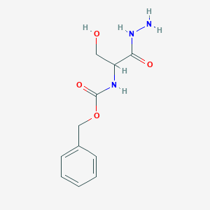 molecular formula C11H15N3O4 B14746239 N-carbobenzyloxy-serine hydrazide 