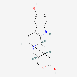 molecular formula C19H22N2O3 B14746287 Rauvovertine B 