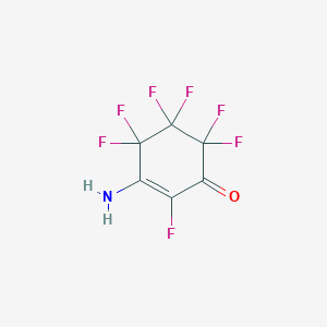 molecular formula C6H2F7NO B14746298 3-Amino-2,4,4,5,5,6,6-heptafluorocyclohex-2-en-1-one CAS No. 1551-64-0