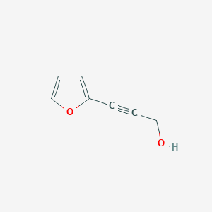 molecular formula C7H6O2 B14746320 2-Propyn-1-ol, 3-(2-furanyl)- CAS No. 1194-12-3