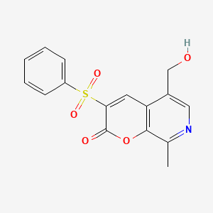 5-(hydroxymethyl)-8-methyl-3-(phenylsulfonyl)-2H-pyrano[2,3-c]pyridin-2-one