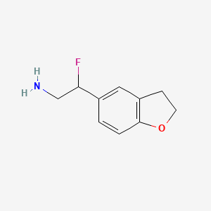 molecular formula C10H12FNO B1474634 2-(2,3-Dihydro-1-benzofuran-5-yl)-2-fluoroethan-1-amine CAS No. 1566683-93-9