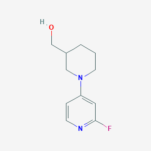 molecular formula C11H15FN2O B1474639 [1-(2-Fluoropyridin-4-yl)piperidin-3-yl]methanol CAS No. 1565491-11-3
