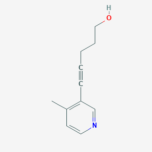 molecular formula C11H13NO B1474641 5-(4-Methylpyridin-3-yl)pent-4-yn-1-ol CAS No. 1565917-68-1