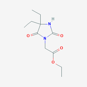 Ethyl 2-(4,4-diethyl-2,5-dioxoimidazolidin-1-yl)acetate