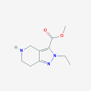 molecular formula C10H15N3O2 B1474644 methyl 2-ethyl-4,5,6,7-tetrahydro-2H-pyrazolo[4,3-c]pyridine-3-carboxylate CAS No. 1784555-01-6