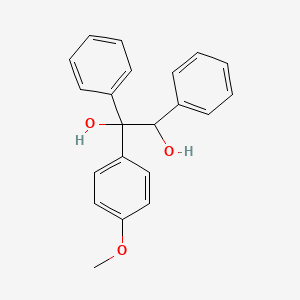 molecular formula C21H20O3 B14746445 1-(4-Methoxyphenyl)-1,2-diphenylethane-1,2-diol CAS No. 5164-81-8