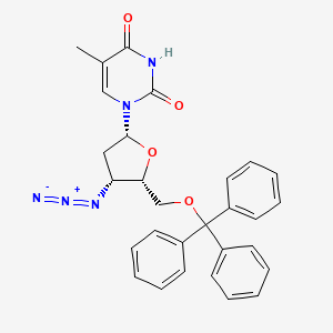 1-[(2R,4R,5S)-4-azido-5-(trityloxymethyl)oxolan-2-yl]-5-methylpyrimidine-2,4-dione