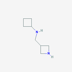 N-[(azetidin-3-yl)methyl]cyclobutanamine