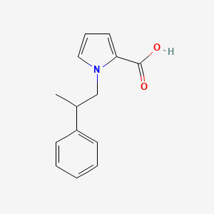 molecular formula C14H15NO2 B1474653 1-(2-phenylpropyl)-1H-pyrrole-2-carboxylic acid CAS No. 1918626-66-0