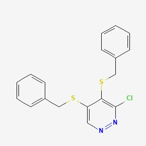 4,5-Bis(benzylsulfanyl)-3-chloropyridazine