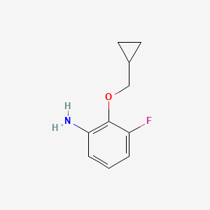 molecular formula C10H12FNO B1474656 2-Cyclopropylmethoxy-3-fluorophenylamine CAS No. 1369809-67-5