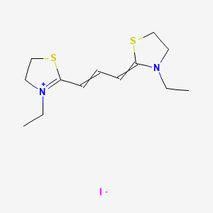 Thiazolium, 3-ethyl-2-[3-(3-ethyl-2-thiazolidinylidene)-1-propenyl]-4,5-dihydro-, iodide