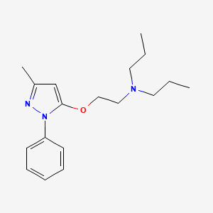 Pyrazole, 5-(2-(dipropylamino)ethoxy)-3-methyl-1-phenyl-