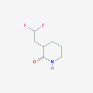 molecular formula C7H11F2NO B1474661 3-(2,2-Difluoroethyl)piperidin-2-one CAS No. 1565048-55-6