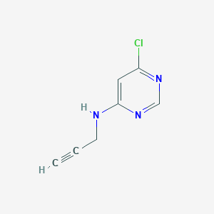 molecular formula C7H6ClN3 B1474665 6-chloro-N-(prop-2-yn-1-yl)pyrimidin-4-amine CAS No. 1692094-80-6