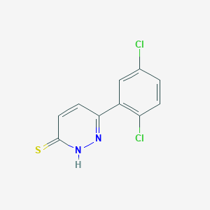molecular formula C10H6Cl2N2S B1474666 6-(2,5-Dichlorophenyl)pyridazine-3-thiol CAS No. 1691956-72-5