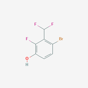 molecular formula C7H4BrF3O B1474671 6-Bromo-2-fluoro-3-hydroxybenzodifluoride CAS No. 1781375-47-0