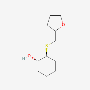 (1S,2S)-2-{[(oxolan-2-yl)methyl]sulfanyl}cyclohexan-1-ol