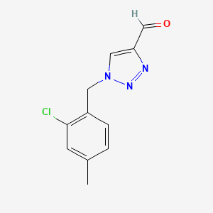 1-(2-chloro-4-methylbenzyl)-1H-1,2,3-triazole-4-carbaldehyde