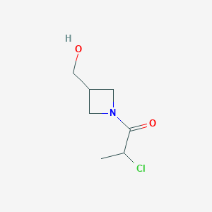 2-Chloro-1-(3-(hydroxymethyl)azetidin-1-yl)propan-1-one