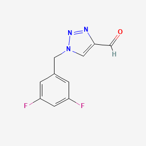 molecular formula C10H7F2N3O B1474683 1-(3,5-difluorobenzyl)-1H-1,2,3-triazole-4-carbaldehyde CAS No. 1593457-75-0