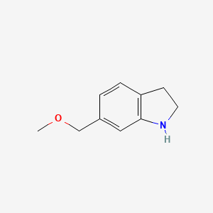 molecular formula C10H13NO B1474688 6-(Methoxymethyl)indoline CAS No. 1785189-60-7