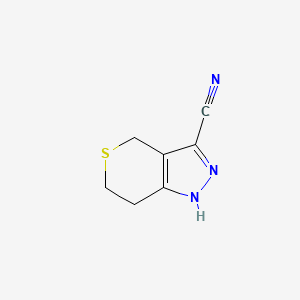 2,4,6,7-Tetrahydrothiopyrano[4,3-c]pyrazole-3-carbonitrile