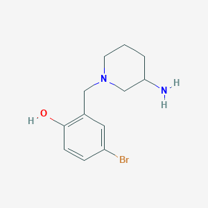 2-((3-Aminopiperidin-1-yl)methyl)-4-bromophenol