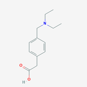 molecular formula C13H19NO2 B1474694 2-(4-((Diethylamino)methyl)phenyl)acetic acid CAS No. 1601239-87-5