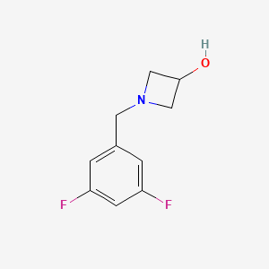 molecular formula C10H11F2NO B1474705 1-(3,5-二氟苄基)氮杂环丁烷-3-醇 CAS No. 1594021-39-2