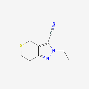 2-Ethyl-2,4,6,7-tetrahydrothiopyrano[4,3-c]pyrazole-3-carbonitrile