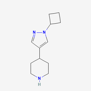 4-(1-cyclobutyl-1H-pyrazol-4-yl)piperidine